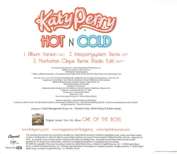 Katy Perry – Hot N Cold