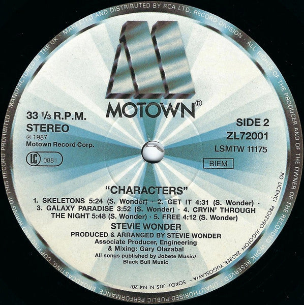 Stevie Wonder – Characters
