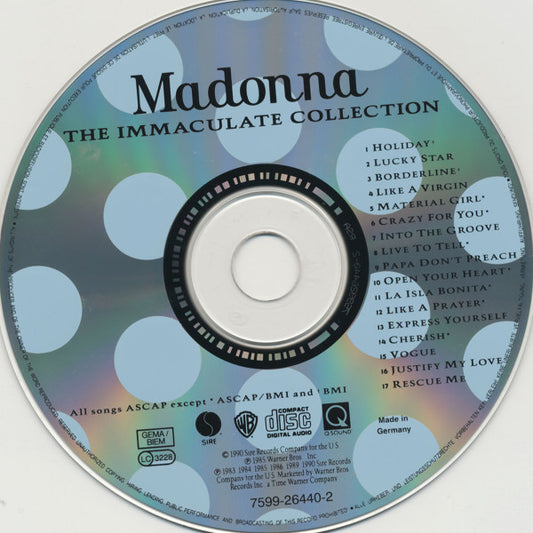 Madonna – The Immaculate Collection