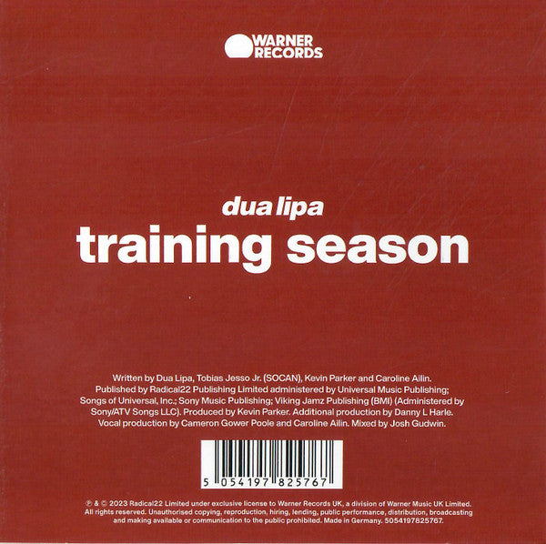 Dua Lipa – Training Season