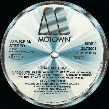 Stevie Wonder – Characters