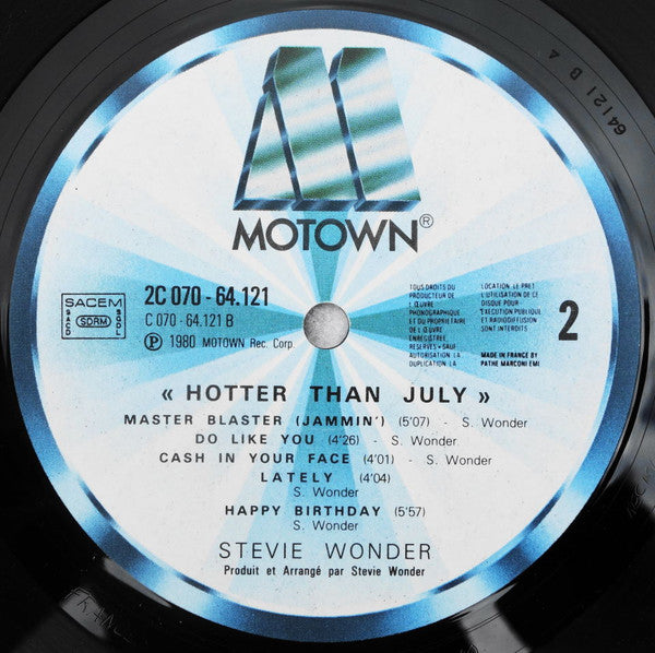 Stevie Wonder – Hotter Than July