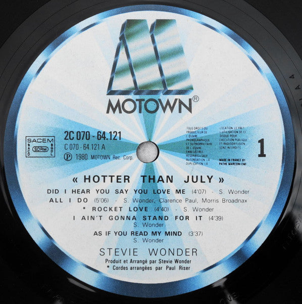 Stevie Wonder – Hotter Than July
